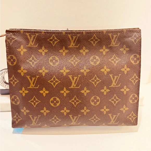 Louis Vuitton Monogram Cosmetics Brown Toiletry Bag - Picture 3 of 13